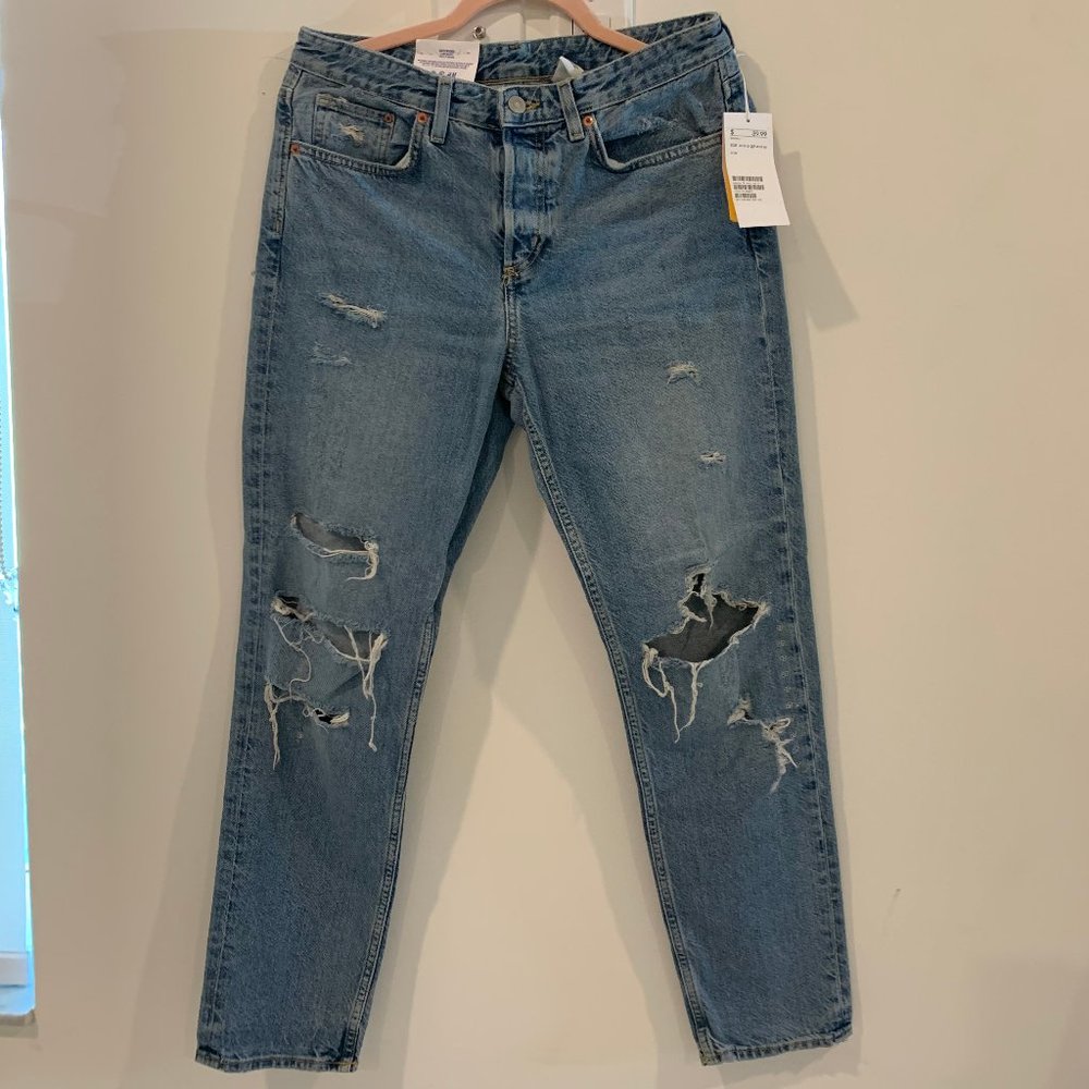 H&M Women Jean Boyfriend  Low Waist Size 27